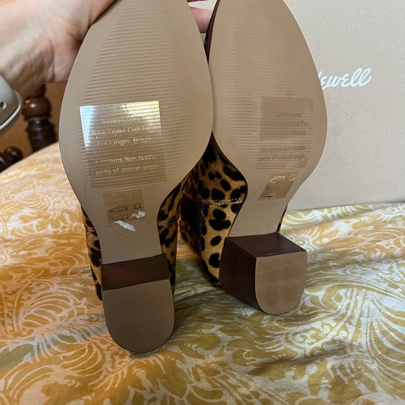 Madewell Regan boot in leopard calf hair size 7, NWT - Picture 4 of 6